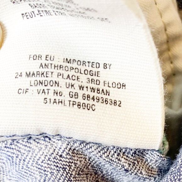 Pilcro And The Letterpress Womens Blue Flat Front Pockets Wide Leg Pants Size 02 - Picture 7 of 8